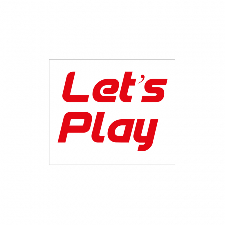 Bass Habit Let's Play-klistremerke 7x6cm, hvit i gruppen Billyd / Tilbehør / Merchandise hos BRL Electronics (899PLAYFW)