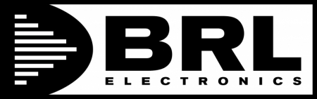 BRL-klistermärke 23x7 cm, svart i gruppen Billyd / Tilbehør / Merchandise hos BRL Electronics (905BRL27X7B)