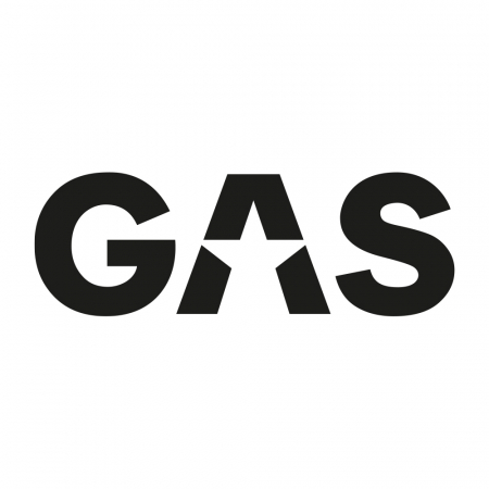 GAS-klistremerke 45x15.5cm, svart i gruppen Billyd / Tilbehør / Merchandise hos BRL Electronics (909LOGOCLB)