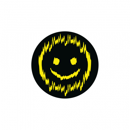 SHAKY 7x7cm, svart og gul i gruppen Billyd / Tilbehør / Merchandise hos BRL Electronics (909SHAKYFSYB)