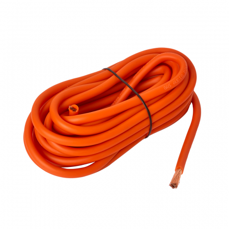 GAS MAX oransje 10mm² OFC-strømkabel, 6 meter i gruppen Billyd / Kabler / Strømkabel hos BRL Electronics (910MAXPC10O6M)