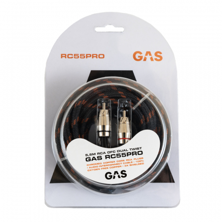 GAS RC55PRO trippelsjermet RCA-kabel, 5.5 meter i gruppen Billyd / Kabler / Lavnivåkabel hos BRL Electronics (910RC55PRO)