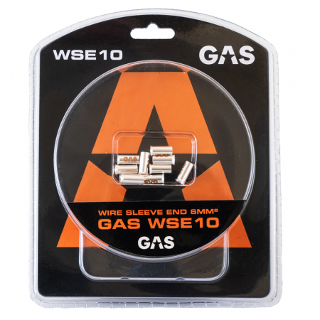 GAS 10-pakke end-/kabelhylser, 6mm²-kabel i gruppen Billyd / Tilbehør / Monteringstilbehør hos BRL Electronics (910WSE10)