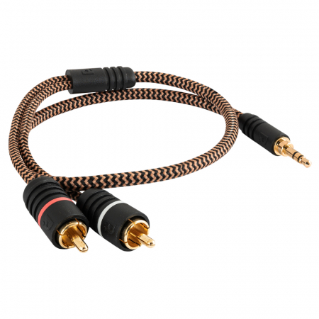 Proson Arctic 3.5mm-2x RCA-hann, 0.5 meter i gruppen Billyd / Smartphone til bilen / Tilbehør til mobilen hos BRL Electronics (991AR352RCA05)