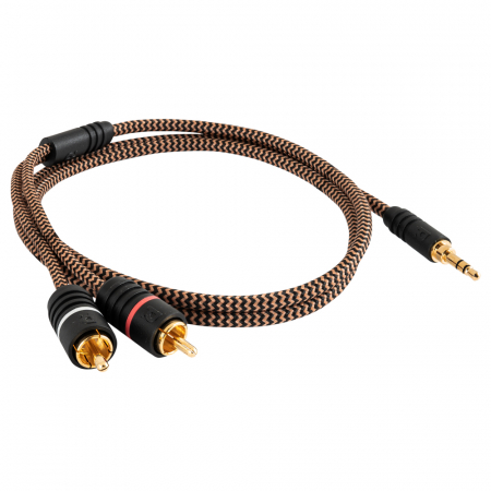 Proson Arctic 3.5mm-2x RCA-hann, 1 meter i gruppen Billyd / Smartphone til bilen / Tilbehør til mobilen hos BRL Electronics (991AR352RCA1)