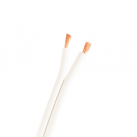 Proson Arctic 2x1.5 mm² hvit høyttalerkabel, løpemeter i gruppen Lyd til hjemmet / Kabler / Høyttalerkabel hos BRL Electronics (991ARSC2X15W)