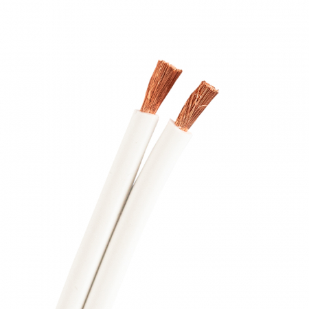 Proson Arctic 2x4.0 mm² hvit høyttalerkabel, løpemeter i gruppen Lyd til hjemmet / Kabler / Høyttalerkabel hos BRL Electronics (991ARSC2X40W)