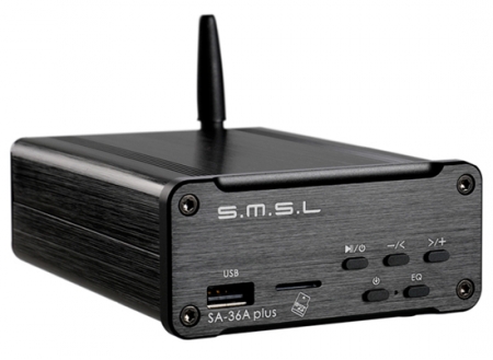 SMSL SA-36A Plus, svart forsterker i gruppen Lyd til hjemmet / Forsterkere / Stereoforsterker hos BRL (993SA36APLUS)