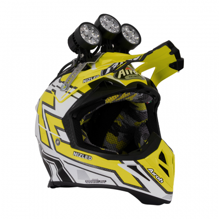 Nizled hjälmkit med 3 lampor i gruppen Billyd / LED-Belysning / Enduro / Hjelmsett hos BRL Electronics (HJALMKIT3Vr)