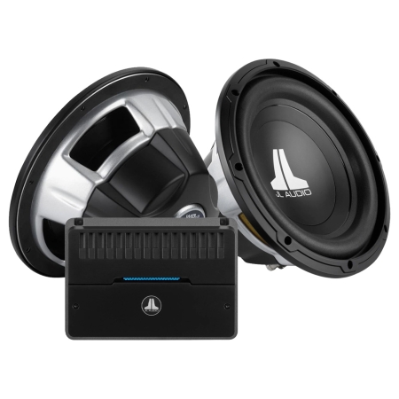 2-pakning JL Audio 10W0v3-4 med RD500/1, 2x10 basspakke i gruppen Pakkeløsninger / Pakker for bilen / Basspakker hos BRL (SET10W0V34PKT1)