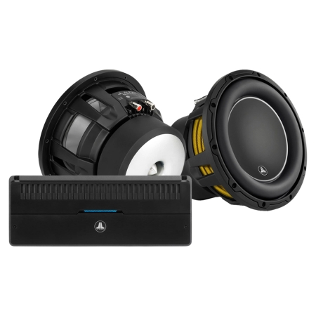 2-pakning JL Audio 10W6v3-D4 med RD1500/1, 2x10 basspakke i gruppen Pakkeløsninger / Pakker for bilen / Basspakker hos BRL (SET10W6V3D4PKT1)