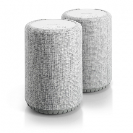 2-Pakk Audio Pro A10 aktiv Wifi-høyttalere, lysegrå i gruppen Lyd til hjemmet / Høyttalere / WiFi-høyttaler hos BRL (SET2X287A10LGR)