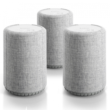 3-Pakk Audio Pro A10 aktiv Wifi-høyttalere, lysegrå i gruppen Lyd til hjemmet / Høyttalere / WiFi-høyttaler hos BRL (SET3X287A10LGR)