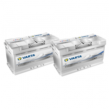 Batteripaket, 2 stycken Varta DP AGM 850A 95Ah, startbatteri i gruppen Billyd / Tilbehør / Batterier hos BRL Electronics (SET418840095085V)
