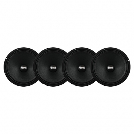 4-pakke DS18 8PRO400MR-4, 8 tommers midbass i gruppen Billyd / Bilhøyttalere / Midbasser/mellomtone hos BRL Electronics (SET8PRO400MR4X4)
