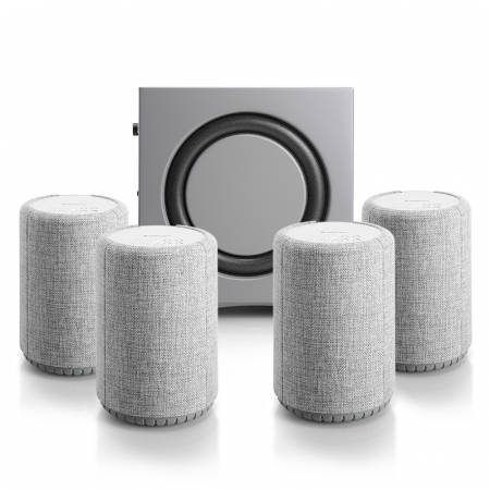 Audio Pro A10 & Addon C-Sub 4.1 høyttalerpakke, lysegrå i gruppen Pakkeløsninger / Pakker for hjemmet / Multiroompakker hos BRL (SETA10LGRPKT2)