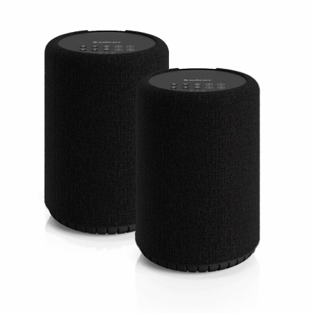 2-pakk Audio Pro A10 MKII aktiv Wifi-høyttaler, svart i gruppen Lyd til hjemmet / Høyttalere / WiFi-høyttaler hos BRL Electronics (SETA10MKIIBX2)