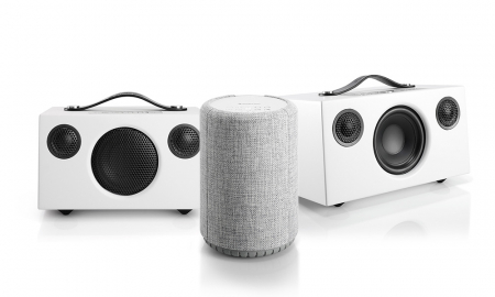 Audio Pro Multiroompaket Medium, vitgrå i gruppen Pakkeløsninger / Pakker for hjemmet / Multiroompakker hos BRL (SETA10PKT8)