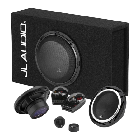 JL Audio ACP108LG-W3v3 med C2-650, komplett pakke i gruppen Pakkeløsninger / Pakker for bilen / Helhetspakker hos BRL (SETACP108LGW3V3PKT1)