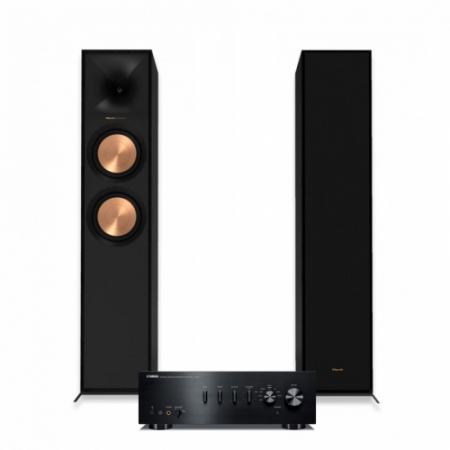 Yamaha A-S501 MK II & Klipsch R-600F 2.0 stereopaket, svart i gruppen Pakkeløsninger / Pakker for hjemmet / Stereopakker hos BRL Electronics (SETAS501PKT3)