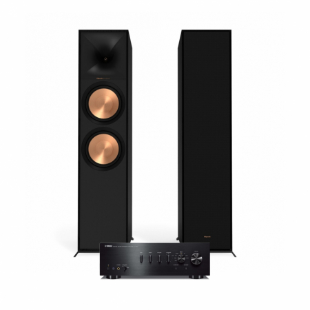 Yamaha A-S701 & Klipsch R-800F stereopaket, svart i gruppen Pakkeløsninger / Pakker for hjemmet / Stereopakker hos BRL Electronics (SETAS701PKT3)