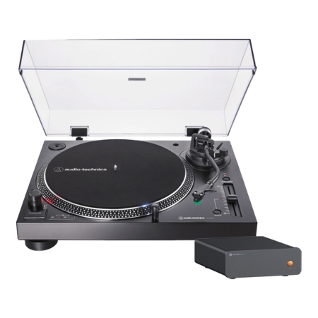 Audio Technica AT-LP120XUSB med ekstern RIAA Fosi Audio Box X5 i gruppen Nyheter hos BRL (SETATLP120XUSBPKT1)