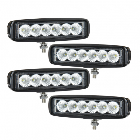 4-pakke NIZLED B18RF, 15,8 cm bak-/arbeidslys, 18W, arbeidslyspakke i gruppen Billyd / LED-Belysning / LED-lamper / Arbeidslys hos BRL Electronics (SETB18RFX4)