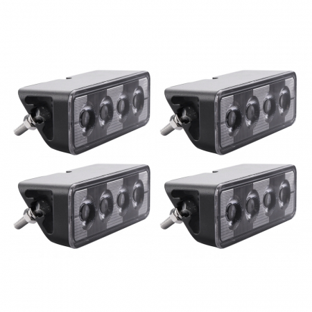 4-pakke NIZLED B24RF, vinklet 13 cm bak-/arbeidslys, 24W, arbeidslyspakke i gruppen Billyd / LED-Belysning / LED-lamper / Arbeidslys hos BRL Electronics (SETB24RFX4)
