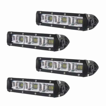 4-pakning NIZLED B27RF, 6 tommer / 19 cm LED-rampe, 27W, arbeidslyspakke i gruppen Billyd / LED-Belysning / LED-lamper / Arbeidslys hos BRL Electronics (SETB27RFX4)