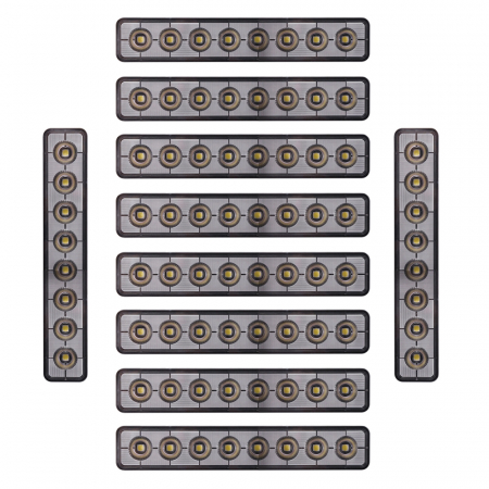 10-pakke NIZLED B48RF, vinklet 24,2 cm bak-/arbeidslys, 48W, arbeidslyspakke i gruppen Billyd / LED-Belysning / LED-lamper / Arbeidslys hos BRL Electronics (SETB48RFX10)