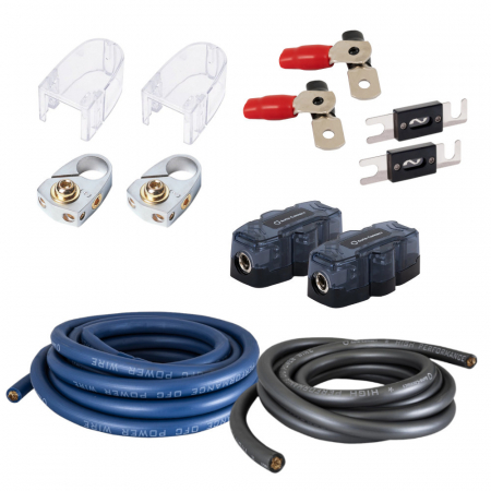 50mm² kabelkit for tilkobling av 1 ekstra batteri, 100% kobber i gruppen Billyd / Kabler / Kabelkit hos BRL Electronics (SETBATTERIPKT1)