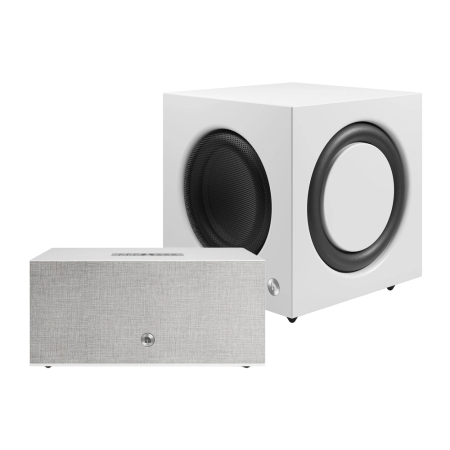 Audio Pro C20 W med SW10, aktivt høyttalerpakke i hvitt i gruppen Pakkeløsninger / Pakker for hjemmet / Høyttalerpakker hos BRL (SETC20WPKT2)