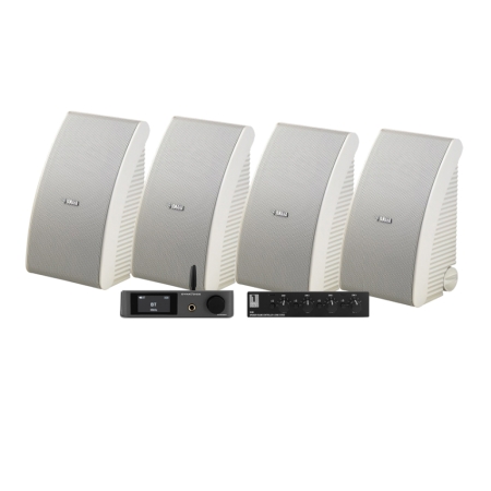 4-pakning Yamaha NS-AW592 i hvitt med Dynavoice CA802BT og SC4B, utendørspakke i gruppen Pakkeløsninger / Pakker for hjemmet / Multiroompakker hos BRL (SETCA802BTPKT22)