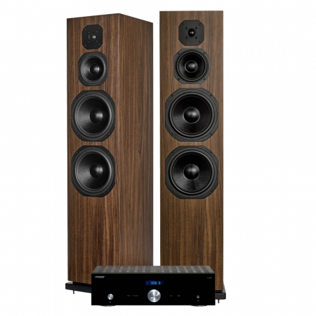 Dynavoice Classic CL-28 valnöt & Advance Acoustic X-i75, stereopaket i gruppen Pakkeløsninger / Pakker for hjemmet / Stereopakker hos BRL Electronics (SETCL28PKT3)
