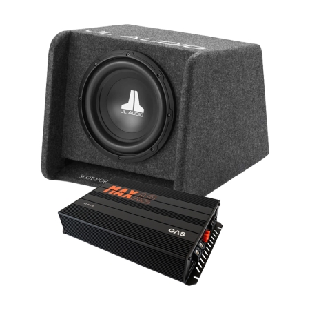 JL Audio CP110-W0v3 med GAS MAX A2-800.1D, basspakke i gruppen Pakkeløsninger / Pakker for bilen / Basspakker hos BRL (SETCP110W0V3PKT1)