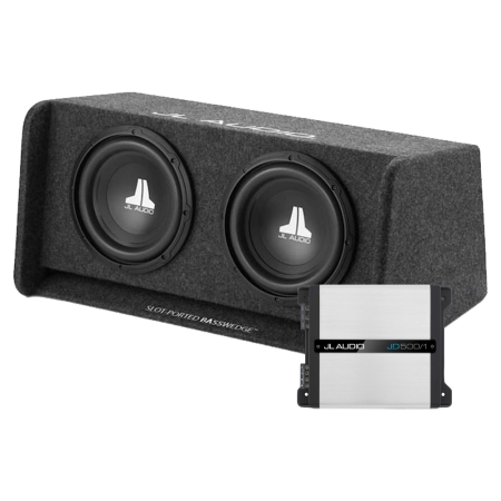 JL Audio CP210-W0v3 med JD500/1, basspakke i gruppen Pakkeløsninger / Pakker for bilen / Basspakker hos BRL (SETCP210W0V3PKT1)