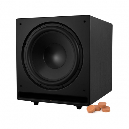 Dynavoice Challenger CSB-V15 aktiv subwoofer, svart + dempeputer i gruppen Lyd til hjemmet / Høyttalere / Subwoofer hos BRL (SETCSBV15BSD)