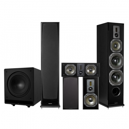 Dynavoice Definition DF-8II 5.1 høyttalerpakke med CSB-V12, svart i gruppen Pakkeløsninger / Pakker for hjemmet / Høyttalerpakker hos BRL Electronics (SETDF8CSBPKT1)