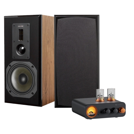 Dynavoice Definition DM-6II med Fosi Audio V3 (32V), stereopakke i gruppen Pakkeløsninger / Pakker for hjemmet / Stereopakker hos BRL (SETDM6IIPKT4)