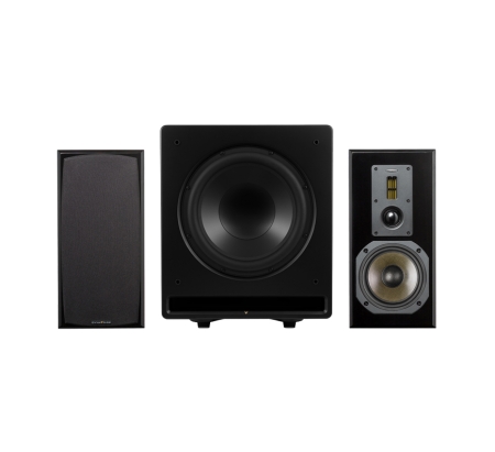 Dynavoice Definition DM-6II med CSB-V12, 2.1 høyttalerpakke i svart i gruppen Pakkeløsninger / Pakker for hjemmet / Høyttalerpakker hos BRL (SETDM6IIPKT8)