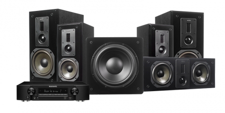 Dynavoice Definition DM-6 Svart Hjemmekinopakke 5.1 med Marantz NR1508 i gruppen Pakkeløsninger / Pakker for hjemmet / Hjemmekino og Hjemmekinopakker hos BRL (SETDM6PKT2)