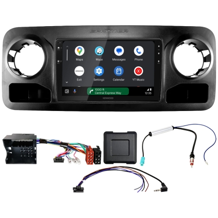 Kenwood DMX80AXS bilstereopakke til Mercedes Sprinter W907/W910 2018- i gruppen Billyd / Hva passer i min bil / Mercedes / Sprinter / Sprinter 2019- hos BRL (SETDMX80MC11PKT1)