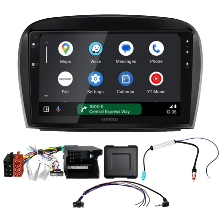 Kenwood DMX80AXS bilstereopakke til Mercedes SL R230 2006-2012 i gruppen Billyd / Hva passer i min bil / Mercedes / SL-klasse / SL-klass 2006-2012 hos BRL (SETDMX80MC9PKT1)