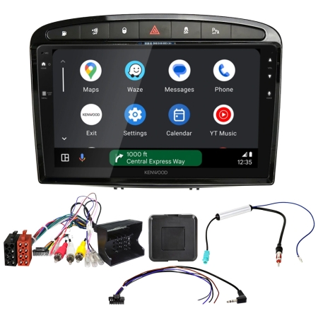 Kenwood DMX80AXS bilstereopakke til Peugeot 308 och 408 i gruppen Billyd / Hva passer i min bil / Peugeot / Peugeot 308 / Peugeot 308 2014-2021 hos BRL (SETDMX80PG1PKT1)