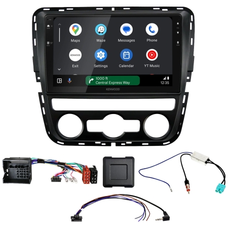 Kenwood DMX80AXS bilstereopakke til Volkswagen Passat B7 2011-2015, automatisk AC i gruppen Billyd / Hva passer i min bil / Volkswagen / Passat / Passat B7 2010-2015 / Bytte stereo Passat B7 2010-2015 hos BRL (SETDMX80VW5PKT1)