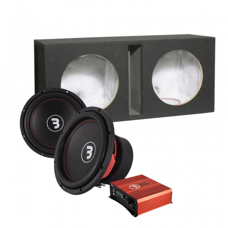 Bass Habit Elite E300D1 i GV212 & SPL ELITE 2100.1DF, basspakke i gruppen Pakkeløsninger / Pakker for bilen / Basspakker hos BRL Electronics (SETE300D1PKT2)
