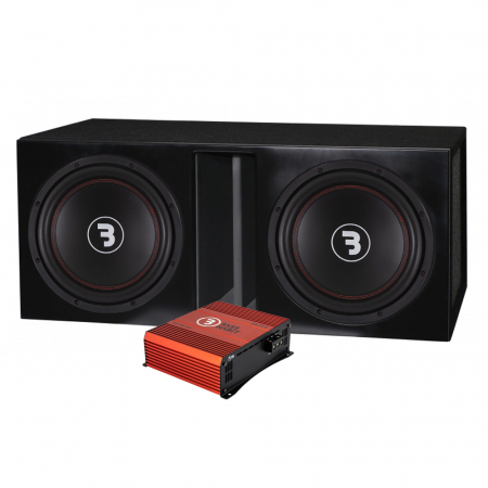 2-pakke Bass Habit E300D1 kasse & SE2100.1DF, basspakke i gruppen Pakkeløsninger / Pakker for bilen / Basspakker hos BRL Electronics (SETE300D1PKT3)