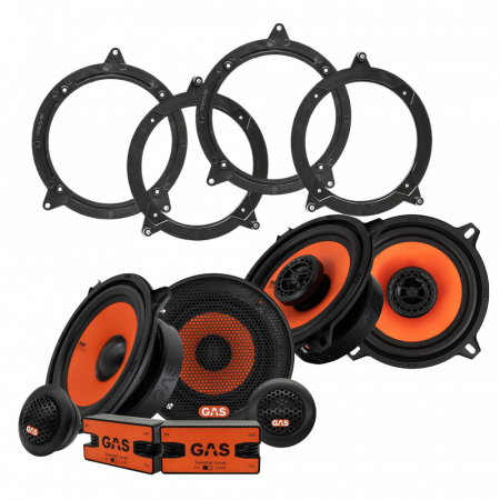 GAS MAD Høyttalerpakke til BMW E46 Sedan/Touring/Coupé i gruppen Billyd / Hva passer i min bil / BMW / BMW 3-serie / BMW E46 1999-2006 / Bytte høytaler BMW E46 1999-2006 hos BRL Electronics (SETE46PKT5)