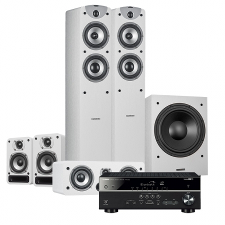 Dynavoice Magic F-5 EX Hembiopaket 5.1 Vit & Yamaha HTR-4072 i gruppen Pakkeløsninger / Pakker for hjemmet / Hjemmekino og Hjemmekinopakker hos BRL (SETF5EXWHTR)