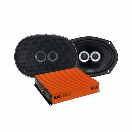 GAS Silver 6x9tum & MAD A1-70.2, høttalerpakke i gruppen Pakkeløsninger / Pakker for bilen / Høyttalerpakker hos BRL (SETGS69PKT3)
